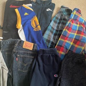 ❌Sold Boy 10-12 Levi, Joes, Nike champions, adidas